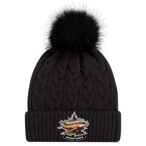 QWMH Ladies Pom Toque in Black