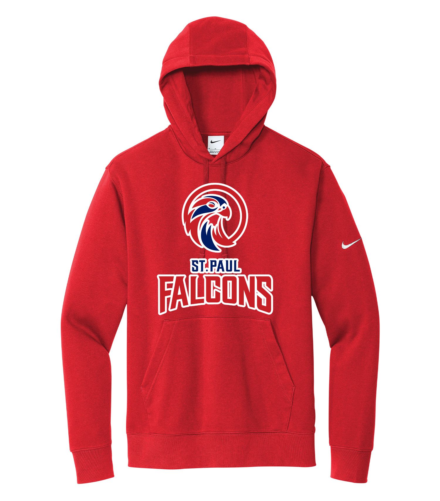 St. Paul Falcons Nike Club Fleece Sleeve Swoosh Pullover Hoodie