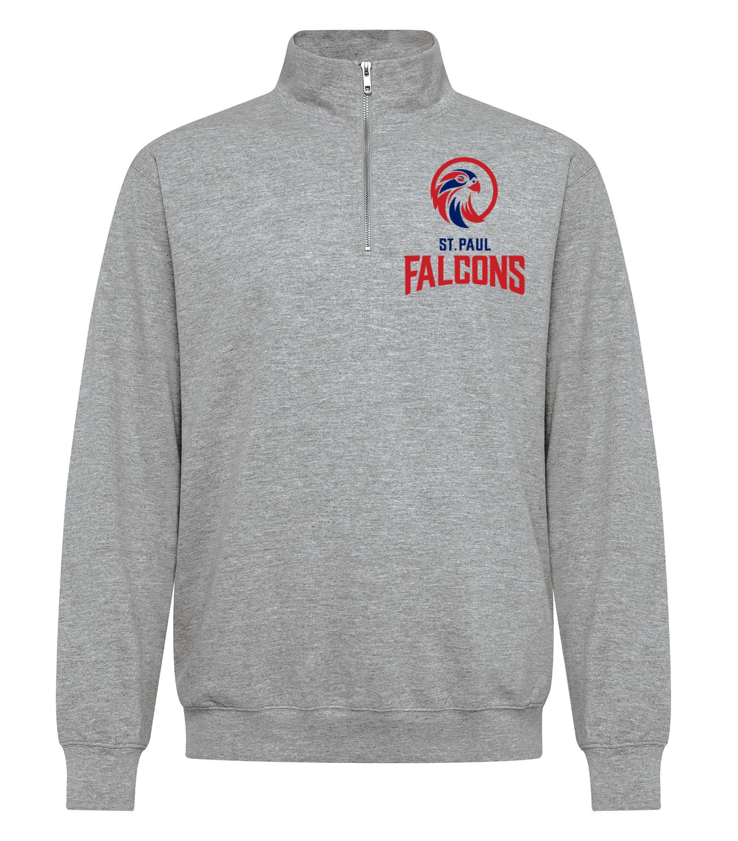St. Paul Falcons Everyday Fleece 1/4 Zip Sweatshirt - Grey